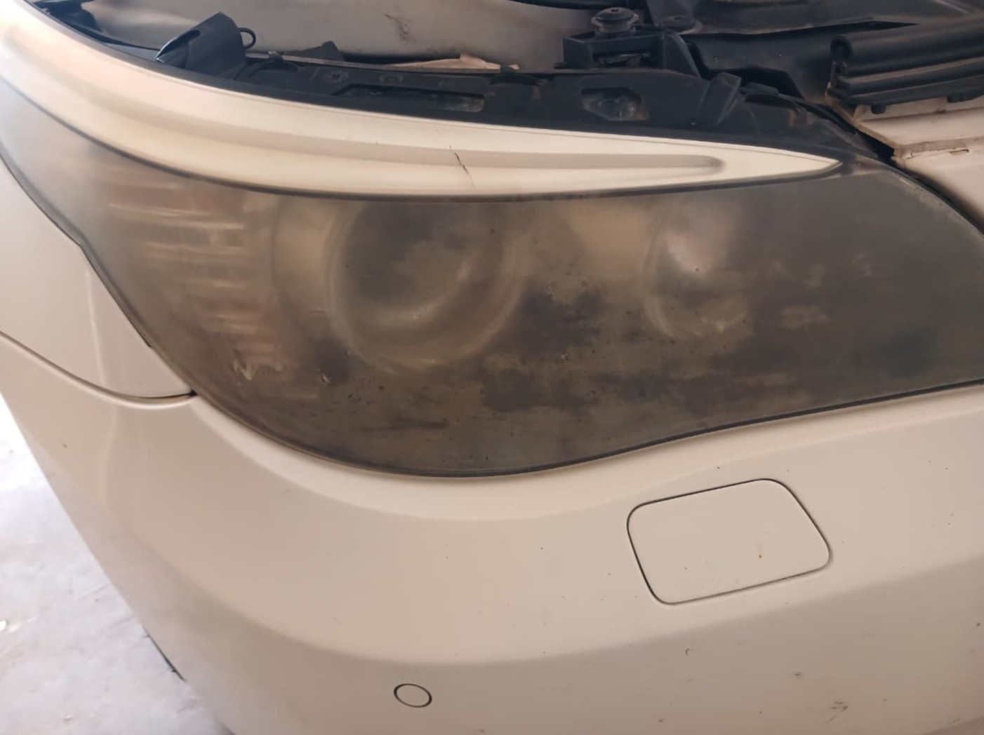 Headlight Before Restoration - Oxidized